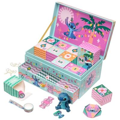 Paladone Boîte à souvenirs Stitch Calendrier de l'Avent, 24 jours avec des cadeaux Stitch & surprises de papeterie, compte à rebours jusqu'à Noël, cadeau officiel sous licence pour les fans de Disney - Publicité Paladone Boîte à souvenirs Stitch Calendrier de l'Avent, 24 jours avec des cadeaux Stitch & surprises de papeterie, compte à rebours jusqu'à Noël, cadeau officiel sous licence pour les fans de Disney - Publicité
