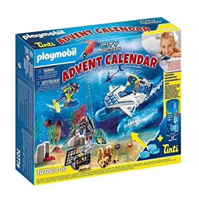 Playmobil 70776 Cal Avent Jeu de Bain Policiers Mission Aquatique- City Action- La Magie de Noël- Noel Calendrier de l'avent - Publicité Playmobil 70776 Cal Avent Jeu de Bain Policiers Mission Aquatique- City Action- La Magie de Noël- Noel Calendrier de l'avent - Publicité