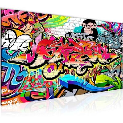 Tableau Decoration Murale Graffiti 1 Partie Moderne Toile non tissée Salon Salle Art Urbain Coloré 401712a - Publicité Tableau Decoration Murale Graffiti 1 Partie Moderne Toile non tissée Salon Salle Art Urbain Coloré 401712a - Publicité