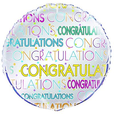 Unique 56740 Ballon de félicitations en aluminium Motif étoile 45,7 cm - Publicité Unique 56740 Ballon de félicitations en aluminium Motif étoile 45,7 cm - Publicité
