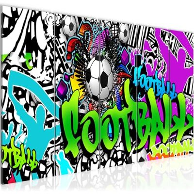 ART Peinture Graffiti Football Impression sur Toile intissee Decoration Murale Salon Chambre 402656a - Publicité ART Peinture Graffiti Football Impression sur Toile intissee Decoration Murale Salon Chambre 402656a - Publicité