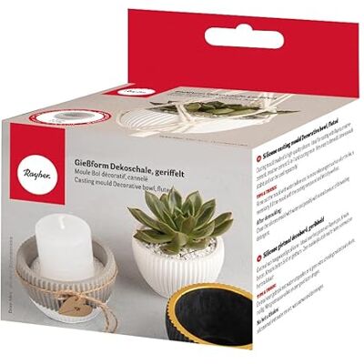 Rayher Moule pour ramequin en silicone, 1 pce., ø 9cm, H. 6cm, béton créatif, Raysin, résine époxy, décoration, cache-pot, bougie-36185000 - Publicité Rayher Moule pour ramequin en silicone, 1 pce., ø 9cm, H. 6cm, béton créatif, Raysin, résine époxy, décoration, cache-pot, bougie-36185000 - Publicité