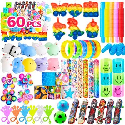 JOYIN 60 PCS Souvenirs de fêtes d'enfants, Jouets de Fête,Jouets pour sachets surprise et anniversaire, Kermesse et sachets-Surprises, Give Aways Prix de Classe d'Anniversaire Pour Enfants - Publicité JOYIN 60 PCS Souvenirs de fêtes d'enfants, Jouets de Fête,Jouets pour sachets surprise et anniversaire, Kermesse et sachets-Surprises, Give Aways Prix de Classe d'Anniversaire Pour Enfants - Publicité