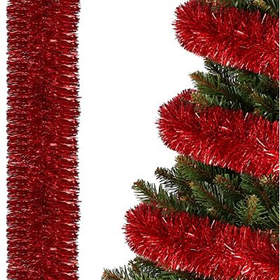 Springos - CA0925 - Rouge - 6 m - Guirlande lumineuse de Noël - Publicité Springos - CA0925 - Rouge - 6 m - Guirlande lumineuse de Noël - Publicité