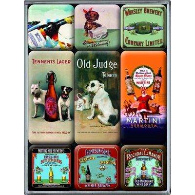 ART 83015 Spirit Drinks and Beer, Magnet Set 9-Piece - Publicité ART 83015 Spirit Drinks and Beer, Magnet Set 9-Piece - Publicité