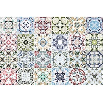 Ambiance AZULEJOS 10 x 10 cm Autocollant Murale - Wall Sticker - Publicité Ambiance AZULEJOS 10 x 10 cm Autocollant Murale - Wall Sticker - Publicité