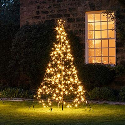 Lights4fun Sapin de Noël Fairybell avec 300 LED Blanc Chaud de 2 m pour Extérieur - Publicité Lights4fun Sapin de Noël Fairybell avec 300 LED Blanc Chaud de 2 m pour Extérieur - Publicité