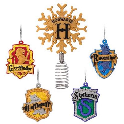 Hallmark Harry Potter Lot de 5 décorations de Sapin de Noël Miniatures incassables de 12,7 cm et Mini décorations de 4,8 cm - Publicité Hallmark Harry Potter Lot de 5 décorations de Sapin de Noël Miniatures incassables de 12,7 cm et Mini décorations de 4,8 cm - Publicité