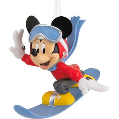 Hallmark Snowboard Mickey Mouse Ornement, Disney Arbre Décoration, Disney Suspendu Ornement Suspendu Ornement de Noël, Cadeaux pour Noël - Publicité Hallmark Snowboard Mickey Mouse Ornement, Disney Arbre Décoration, Disney Suspendu Ornement Suspendu Ornement de Noël, Cadeaux pour Noël - Publicité