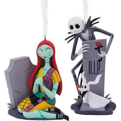 Hallmark Storied Moments Décoration de Noël à Suspendre Jack Skellington et Sally Disney L'Étrange Noël de Monsieur Jack - Publicité Hallmark Storied Moments Décoration de Noël à Suspendre Jack Skellington et Sally Disney L'Étrange Noël de Monsieur Jack - Publicité
