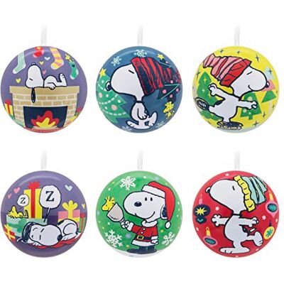 Hallmark Peanuts Lot de 12 Boules de Noël en étain - Publicité Hallmark Peanuts Lot de 12 Boules de Noël en étain - Publicité