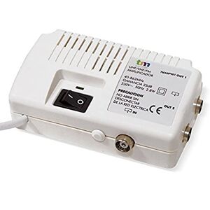 TM Electron tmamp001 – Amplificateur d'antenne TV pour intérieur UHF/VHF avec 2 Sorties, Blanc - Publicité
