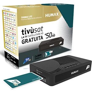 Humax – Récepteur Satellite HD avec Codage S2 HD-3600S2 + Carte Tivùsat - Publicité Humax – Récepteur Satellite HD avec Codage S2 HD-3600S2 + Carte Tivùsat - Publicité