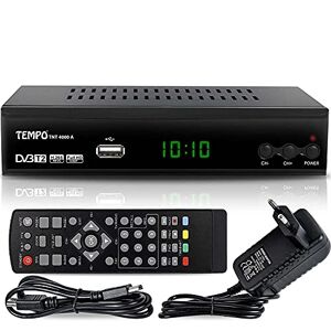 Tempo 4000 Decodeur TNT HD pour TV / FULL HD Decodeurs TNT Peritel / HDMI Décodeur, Demodulateur, Recepteur, Boitier, Adaptateur HEVC, Tuner, Noir, tmp4000 - Publicité