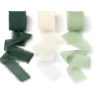 logei Geschenk Ruban en mousseline de soie, 3,8 cm x 19,5 m, décoratif, pour mariage, bouquet de mariage et d'anniversaire, vert foncé (vert forêt) - Publicité logei Geschenk Ruban en mousseline de soie, 3,8 cm x 19,5 m, décoratif, pour mariage, bouquet de mariage et d'anniversaire, vert foncé (vert forêt) - Publicité