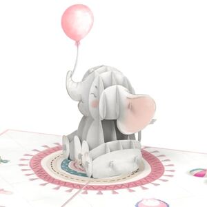 papercrush ® Carte pop-up bébé éléphant (rose) – Carte de naissance 3D pour fille, félicitations ou cadeau d'argent pour la naissance de fille, carte de vœux pour petit-enfant - Publicité papercrush ® Carte pop-up bébé éléphant (rose) – Carte de naissance 3D pour fille, félicitations ou cadeau d'argent pour la naissance de fille, carte de vœux pour petit-enfant - Publicité