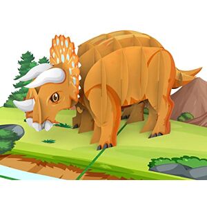 MOKIO ® Carte Pop-Up– Dinosaure Tricératops – Carte cadeau 3D pour un anniversaire, Carte de vœux avec enveloppe - Publicité MOKIO ® Carte Pop-Up– Dinosaure Tricératops – Carte cadeau 3D pour un anniversaire, Carte de vœux avec enveloppe - Publicité
