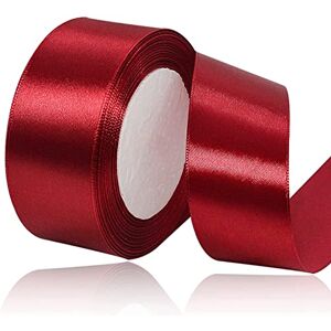 AHOMAME Ruban de satin rouge bordeaux 40 mm x 22 m Ruban décoratif pour mariage, baptême et anniversaire - Publicité AHOMAME Ruban de satin rouge bordeaux 40 mm x 22 m Ruban décoratif pour mariage, baptême et anniversaire - Publicité