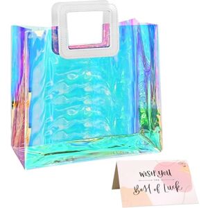 CVFRTT Sac À Main 1 Pièce Et Carte De Vœux 1 Pièce, Sac À Main En Pvc Transparent, Sac Cadeau, Sac Cadeau Créatif, Sac À Main Étanche - Publicité CVFRTT Sac À Main 1 Pièce Et Carte De Vœux 1 Pièce, Sac À Main En Pvc Transparent, Sac Cadeau, Sac Cadeau Créatif, Sac À Main Étanche - Publicité