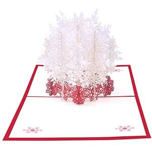 LZHLMCL Cartes De Voeux D Anniversaire Noël Blanc Flocon De Neige 3D Carte De Nouvel An En Trois Dimensions Papier Fait Main Sculpture Carte De Vacances Creuse - Publicité LZHLMCL Cartes De Voeux D Anniversaire Noël Blanc Flocon De Neige 3D Carte De Nouvel An En Trois Dimensions Papier Fait Main Sculpture Carte De Vacances Creuse - Publicité