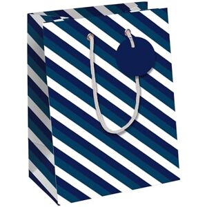 Clairefontaine 202113-3Cpack Un lot de 6 sacs cadeaux adulte Formats moyens 21,5x10,2x25,3cm Rayures bleues Qualité supérieure, résistant : 210g idéal pour : livre, jeux, petits coffrets - Publicité Clairefontaine 202113-3Cpack Un lot de 6 sacs cadeaux adulte Formats moyens 21,5x10,2x25,3cm Rayures bleues Qualité supérieure, résistant : 210g idéal pour : livre, jeux, petits coffrets - Publicité