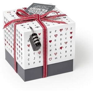 SURPRISA Boîte cadeau, boîte à énigmes, emballage de cadeaux en argent, bons pour mariage, Saint-Valentin, anniversaire de mariage, puzzle en forme de cœur, taille S (12 cm) - Publicité SURPRISA Boîte cadeau, boîte à énigmes, emballage de cadeaux en argent, bons pour mariage, Saint-Valentin, anniversaire de mariage, puzzle en forme de cœur, taille S (12 cm) - Publicité