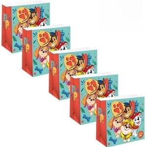Danilo Promotions LTD Paw Patrol – Lot de 5 petits sacs cadeaux parfaits pour les anniversaires d'enfants et les fêtes - Publicité Danilo Promotions LTD Paw Patrol – Lot de 5 petits sacs cadeaux parfaits pour les anniversaires d'enfants et les fêtes - Publicité