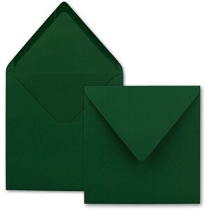 FarbenFroh by GUSTAV NEUSER 50x Enveloppes carrées vert foncé (vert) 15,5 x 15,5 cm sans fenêtre, à collage humide 110 g/m² Pour les cartes d'invitation de mariage, d'anniversaire et autres -Serie FarbenFroh - Publicité FarbenFroh by GUSTAV NEUSER 50x Enveloppes carrées vert foncé (vert) 15,5 x 15,5 cm sans fenêtre, à collage humide 110 g/m² Pour les cartes d'invitation de mariage, d'anniversaire et autres -Serie FarbenFroh - Publicité