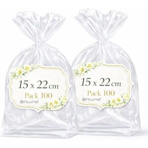 OFITURIA Sachets Cellophane Transparents 15 x 22 cm, Sachet cadeau Transparent pour cosmétiques et coffrets – Emballage cadeau pour fêtes, Boutique et Événements, 2 Packs (200 Sacs) - Publicité OFITURIA Sachets Cellophane Transparents 15 x 22 cm, Sachet cadeau Transparent pour cosmétiques et coffrets – Emballage cadeau pour fêtes, Boutique et Événements, 2 Packs (200 Sacs) - Publicité