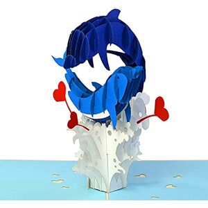 CUT POPUP.COM Carte de Saint-Valentin CUTPOPUP avec motif de dauphins – Design complexe, détails parfaits, image mignonne et heureuse qui convient pour un anniversaire, en particulier pour un couple, un animal - Publicité CUT POPUP.COM Carte de Saint-Valentin CUTPOPUP avec motif de dauphins – Design complexe, détails parfaits, image mignonne et heureuse qui convient pour un anniversaire, en particulier pour un couple, un animal - Publicité