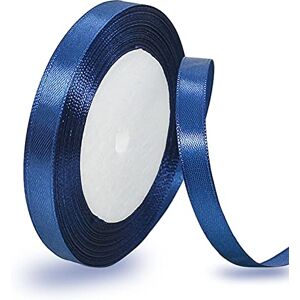AHOMAME Ruban de satin bleu foncé 10 mm x 22 m Pour décoration de cadeau de mariage, de baptême et d'anniversaire - Publicité AHOMAME Ruban de satin bleu foncé 10 mm x 22 m Pour décoration de cadeau de mariage, de baptême et d'anniversaire - Publicité