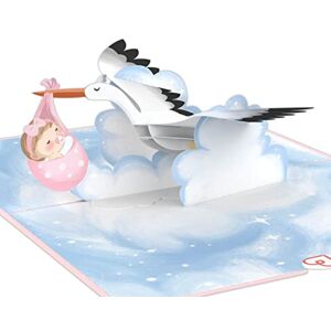 papercrush ® Carte pop-up pour bébé et fille Carte de naissance 3D Carte de félicitations pour bébé Carte cadeau faite à la main Carte de bébé, carte pop-up avec cigogne - Publicité papercrush ® Carte pop-up pour bébé et fille Carte de naissance 3D Carte de félicitations pour bébé Carte cadeau faite à la main Carte de bébé, carte pop-up avec cigogne - Publicité
