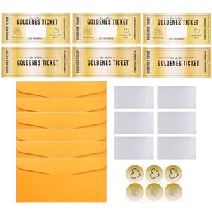 WEGLOK Carte à gratter Ticket d'Or, 6 pièces, Cartes Cadeaux et Billets à Faire Soi-Même, Cadeau Personnalisé Anniversaire, Mariage, Grossesse, Retraite, Idée Unique pour Femme et Homme - Publicité WEGLOK Carte à gratter Ticket d'Or, 6 pièces, Cartes Cadeaux et Billets à Faire Soi-Même, Cadeau Personnalisé Anniversaire, Mariage, Grossesse, Retraite, Idée Unique pour Femme et Homme - Publicité