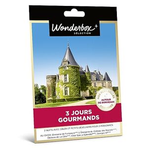 Wonderbox Coffret Cadeau Séjours 3 Jours Gourmands Autour De Bordeaux 2 Nuits Avec Dîner Et Petits Déjeuners - Publicité