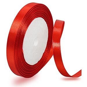 AHOMAME Ruban de satin rouge 10 mm x 22 m Pour décoration de cadeau de mariage, de baptême et d'anniversaire - Publicité AHOMAME Ruban de satin rouge 10 mm x 22 m Pour décoration de cadeau de mariage, de baptême et d'anniversaire - Publicité