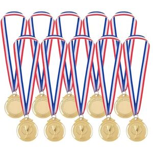 MAEXUS ® Lot de 10 médailles pour enfants avec gravure Motif trophée Médailles de football Médailles en métal avec ruban pour enfants Cadeau de fête - Publicité MAEXUS ® Lot de 10 médailles pour enfants avec gravure Motif trophée Médailles de football Médailles en métal avec ruban pour enfants Cadeau de fête - Publicité
