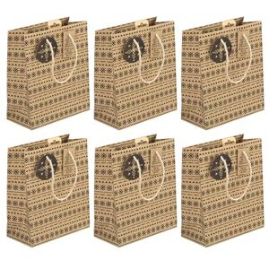 Clairefontaine Eurowrap 32457-3Cpack Un lot de 6 sacs cadeaux adulte Formats moyens 21,5x10,2x25,3cm Géométrique Qualité supérieure, résistant :210g idéal pour : livre, jeux, petits coffrets - Publicité Clairefontaine Eurowrap 32457-3Cpack Un lot de 6 sacs cadeaux adulte Formats moyens 21,5x10,2x25,3cm Géométrique Qualité supérieure, résistant :210g idéal pour : livre, jeux, petits coffrets - Publicité