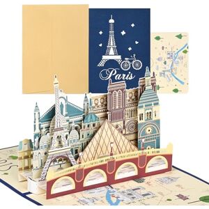 joyoldelf Carte Voeux de Voyage Pop Up Anniversaire 3D, Tour Eiffel, Carte Retraite, Cadeau Voyage Vacances, Billet Avion, Convient Aux Hommes, Femmes, Amis, Lune De Miel(Tour de Paris) - Publicité joyoldelf Carte Voeux de Voyage Pop Up Anniversaire 3D, Tour Eiffel, Carte Retraite, Cadeau Voyage Vacances, Billet Avion, Convient Aux Hommes, Femmes, Amis, Lune De Miel(Tour de Paris) - Publicité