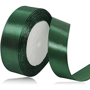 AHOMAME Ruban de satin vert foncé 25 mm x 22 m Ruban décoratif pour mariage, baptême et anniversaire - Publicité AHOMAME Ruban de satin vert foncé 25 mm x 22 m Ruban décoratif pour mariage, baptême et anniversaire - Publicité