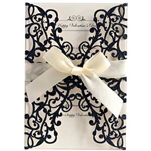 coil.c Invitations Mariage Cartes Faire-part 10pcs Kit De Carte D'invitation De Mariage Avec DentelleBowknot Scintillant Romantique Ruban De Satin Carte Pour Les Fêtes De Mariage, Anniversaire, Baby Shower - Publicité coil.c Invitations Mariage Cartes Faire-part 10pcs Kit De Carte D'invitation De Mariage Avec DentelleBowknot Scintillant Romantique Ruban De Satin Carte Pour Les Fêtes De Mariage, Anniversaire, Baby Shower - Publicité