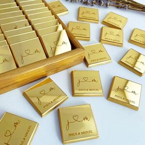 MINXLTD 20/50/100 Pièces Étiquette Carrée Miroir Dorée Personnalisée For Breloques De Cupcake En Chocolat, Nom De Mariage Gravé Décoration De Fête D'anniversaire De Baptême (pas De Chocolat, Pas De Rubans)(10 - Publicité MINXLTD 20/50/100 Pièces Étiquette Carrée Miroir Dorée Personnalisée For Breloques De Cupcake En Chocolat, Nom De Mariage Gravé Décoration De Fête D'anniversaire De Baptême (pas De Chocolat, Pas De Rubans)(10 - Publicité