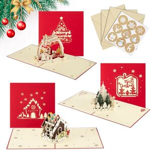 Vyntra Carte 3D,3PCS Carte de Noël Pop Up Cartes de Voeux Originale Carte Joyeux Carte Cadeau Noël avec Enveloppe et Autocollants Lot - Publicité Vyntra Carte 3D,3PCS Carte de Noël Pop Up Cartes de Voeux Originale Carte Joyeux Carte Cadeau Noël avec Enveloppe et Autocollants Lot - Publicité