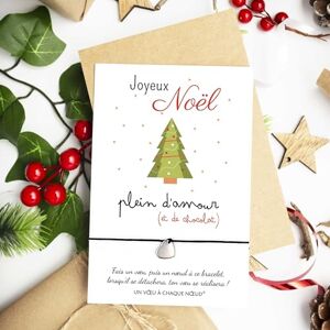 Un Voeu à Chaque Noeud Carte Joyeux Noël plein d'amour et de chocolat + Enveloppe + Bracelet porte-bonheur Idée Cadeau Noel Invité Femme Original - Publicité Un Voeu à Chaque Noeud Carte Joyeux Noël plein d'amour et de chocolat + Enveloppe + Bracelet porte-bonheur Idée Cadeau Noel Invité Femme Original - Publicité