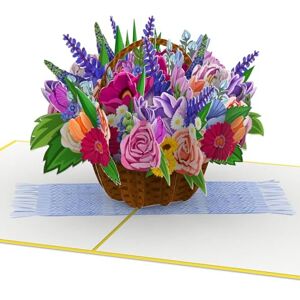 papercrush ® Carte pop-up Panier de Fleurs Colorées Carte de vœux avec bouquet 3D pour amie, femme, mamie, marraine et maman (fête des mères, d'anniversaire, bon rétablissement, merci, me manques) - Publicité papercrush ® Carte pop-up Panier de Fleurs Colorées Carte de vœux avec bouquet 3D pour amie, femme, mamie, marraine et maman (fête des mères, d'anniversaire, bon rétablissement, merci, me manques) - Publicité