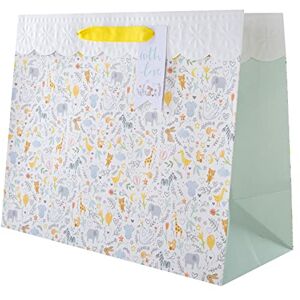 Hallmark Grand sac cadeau pour nouveau-né – Joli design illustré, sac cadeau animaux mignons - Publicité Hallmark Grand sac cadeau pour nouveau-né – Joli design illustré, sac cadeau animaux mignons - Publicité