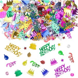 PETERMALLON 15g Happy Birthday Confetti, Confettis décoratifs de table multicolores, décoration d'anniversaire, pour gâteaux, emballages cadeaux, cartes de vœux, sacs cadeaux, invitations - Publicité PETERMALLON 15g Happy Birthday Confetti, Confettis décoratifs de table multicolores, décoration d'anniversaire, pour gâteaux, emballages cadeaux, cartes de vœux, sacs cadeaux, invitations - Publicité