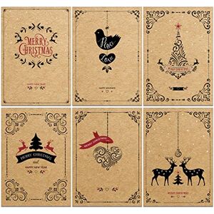 Panda : 36 cartes de Noël marron recyclées et modernes - Publicité Panda : 36 cartes de Noël marron recyclées et modernes - Publicité