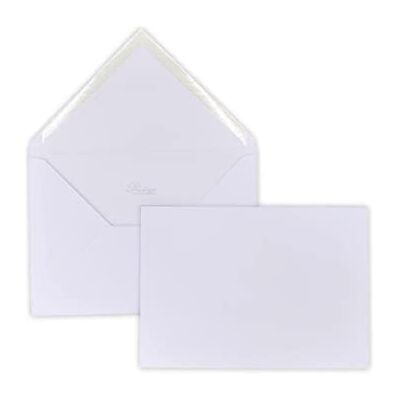UNIVERS GRAPHIQUE 50 Enveloppe Prestige luxurieuse pour carte de vœux, cadeau,noël, invitation et mariage Patte Pointue gommée 114 x 162 mm C6 (pour A6- A4 plié en 4) papier extra blanc 135 g ref UGEVPRP170 - Publicité UNIVERS GRAPHIQUE 50 Enveloppe Prestige luxurieuse pour carte de vœux, cadeau,noël, invitation et mariage Patte Pointue gommée 114 x 162 mm C6 (pour A6- A4 plié en 4) papier extra blanc 135 g ref UGEVPRP170 - Publicité
