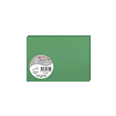 Clairefontaine Pollen Papeterie Paquet de 25 cartes Pollen 110x155 Vert Sapin - Publicité Clairefontaine Pollen Papeterie Paquet de 25 cartes Pollen 110x155 Vert Sapin - Publicité