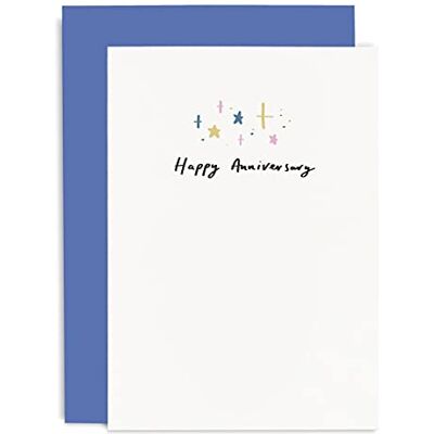 Old English Company Old English Co. Carte d'anniversaire pour femme ou mari – Carte de vœux d'anniversaire pour amis ou famille – Convient pour homme et femme – Intérieur vierge et enveloppe incluse - Publicité Old English Company Old English Co. Carte d'anniversaire pour femme ou mari – Carte de vœux d'anniversaire pour amis ou famille – Convient pour homme et femme – Intérieur vierge et enveloppe incluse - Publicité